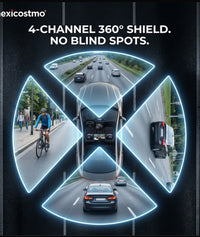 1080P 4-Channel Car DVR camera