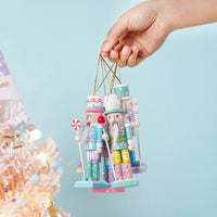 4PCS 12cm Macaron Candy Series Nutcracker Puppet Soldier