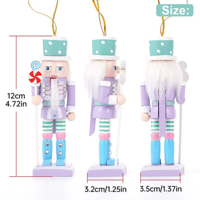 4PCS 12cm Macaron Candy Series Nutcracker Puppet Soldier