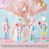 4PCS 12cm Macaron Candy Series Nutcracker Puppet Soldier