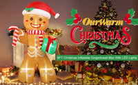 8FT/2.4M Christmas Inflatables Gingerbread Man