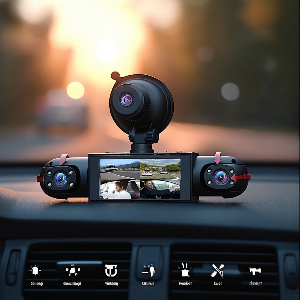 1080P 4-Channel Car DVR camera