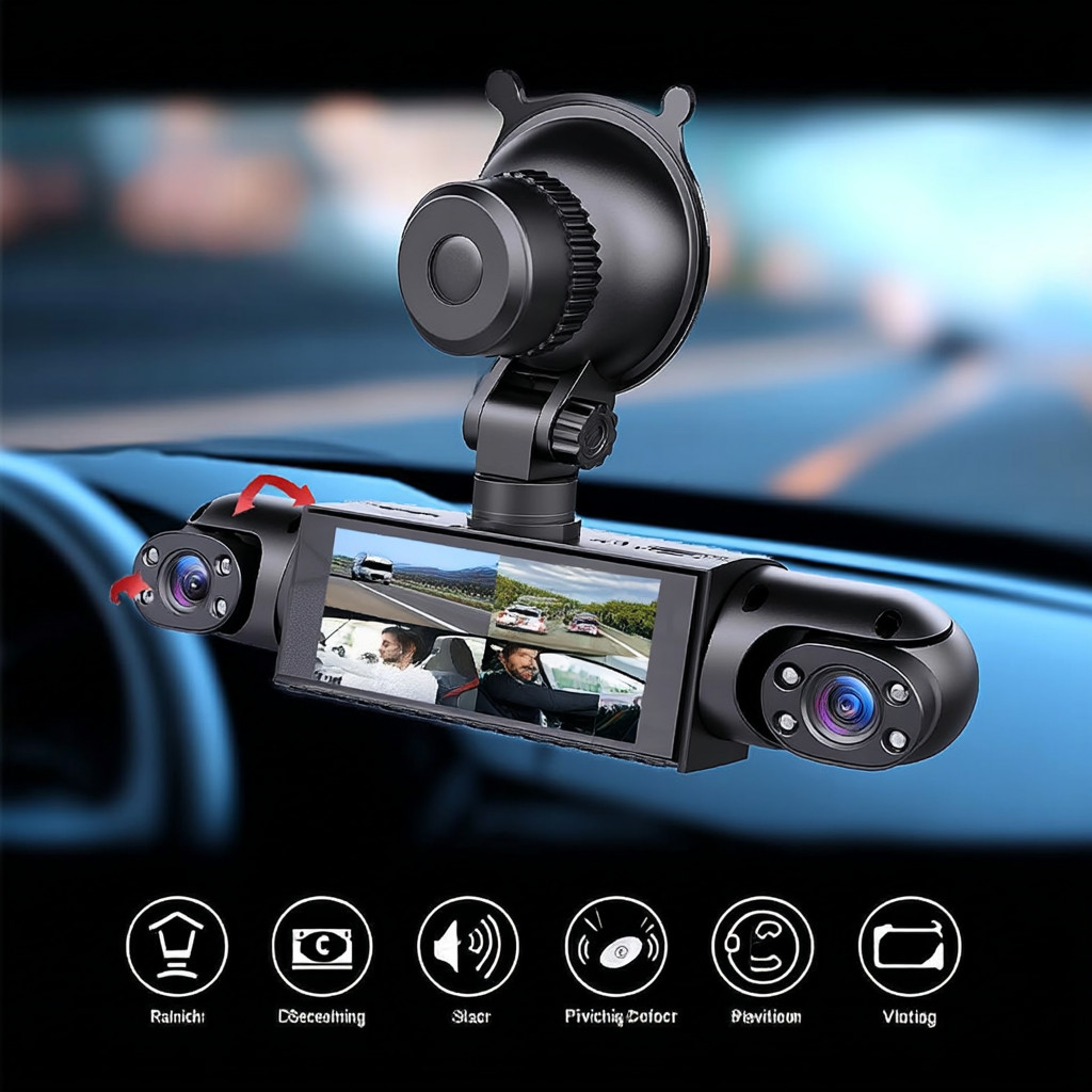 1080P 4-Channel Car DVR camera